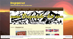 Desktop Screenshot of breginjski-kot.com